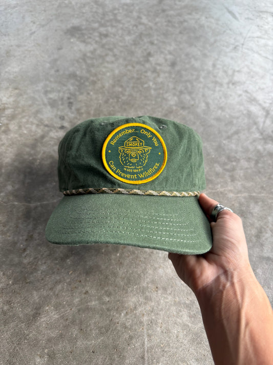 Vintage Green Smokey Graphic SnapBack Hats