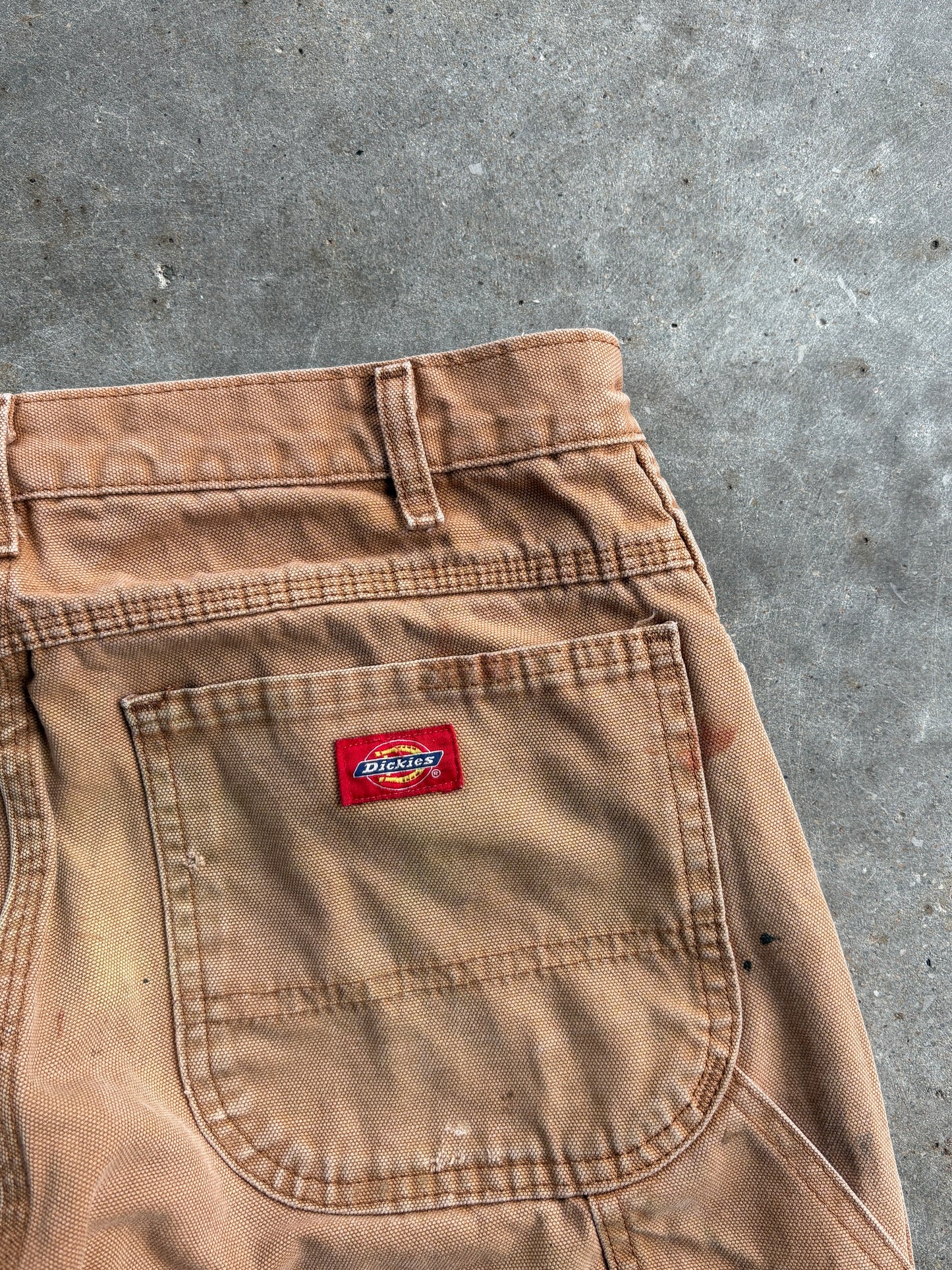 Vintage Tan Distressed Dickies Carpenter Pants - 32