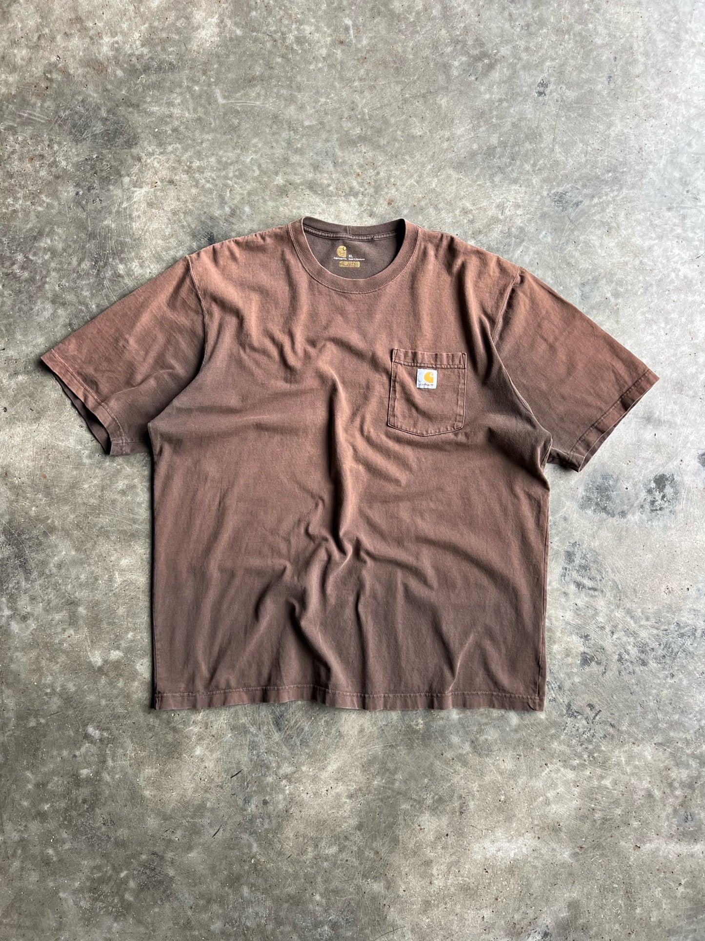 Brown Faded Pocket Carhartt Shirt - XL