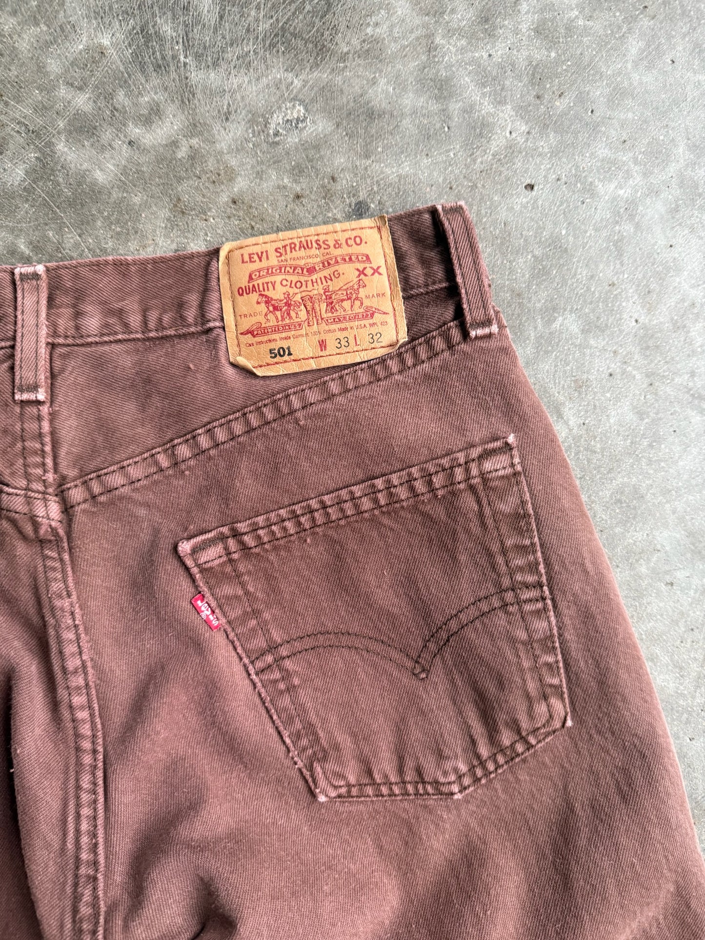 Vintage Rust 501 Levi's Denim Pants - 32