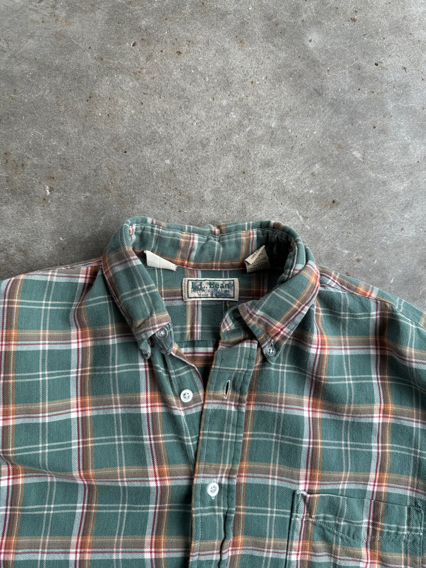 Vintage Plaid LL Bean Flannel - M