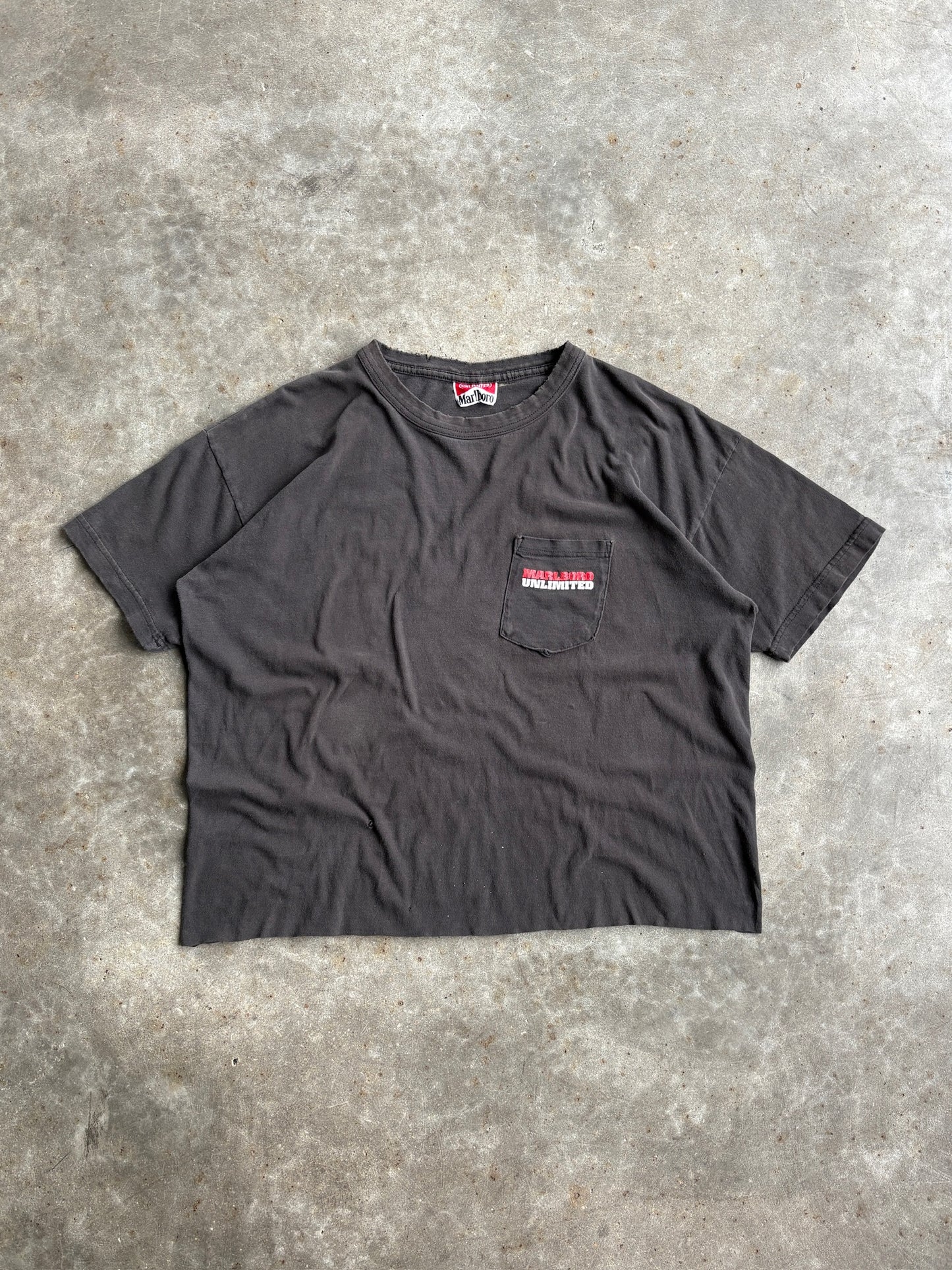Vintage Faded Marlboro Unlimited Graphic Distressed Tee - XL