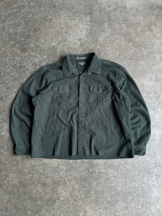 Vintage Crop Eddie Bauer Button Up - XL