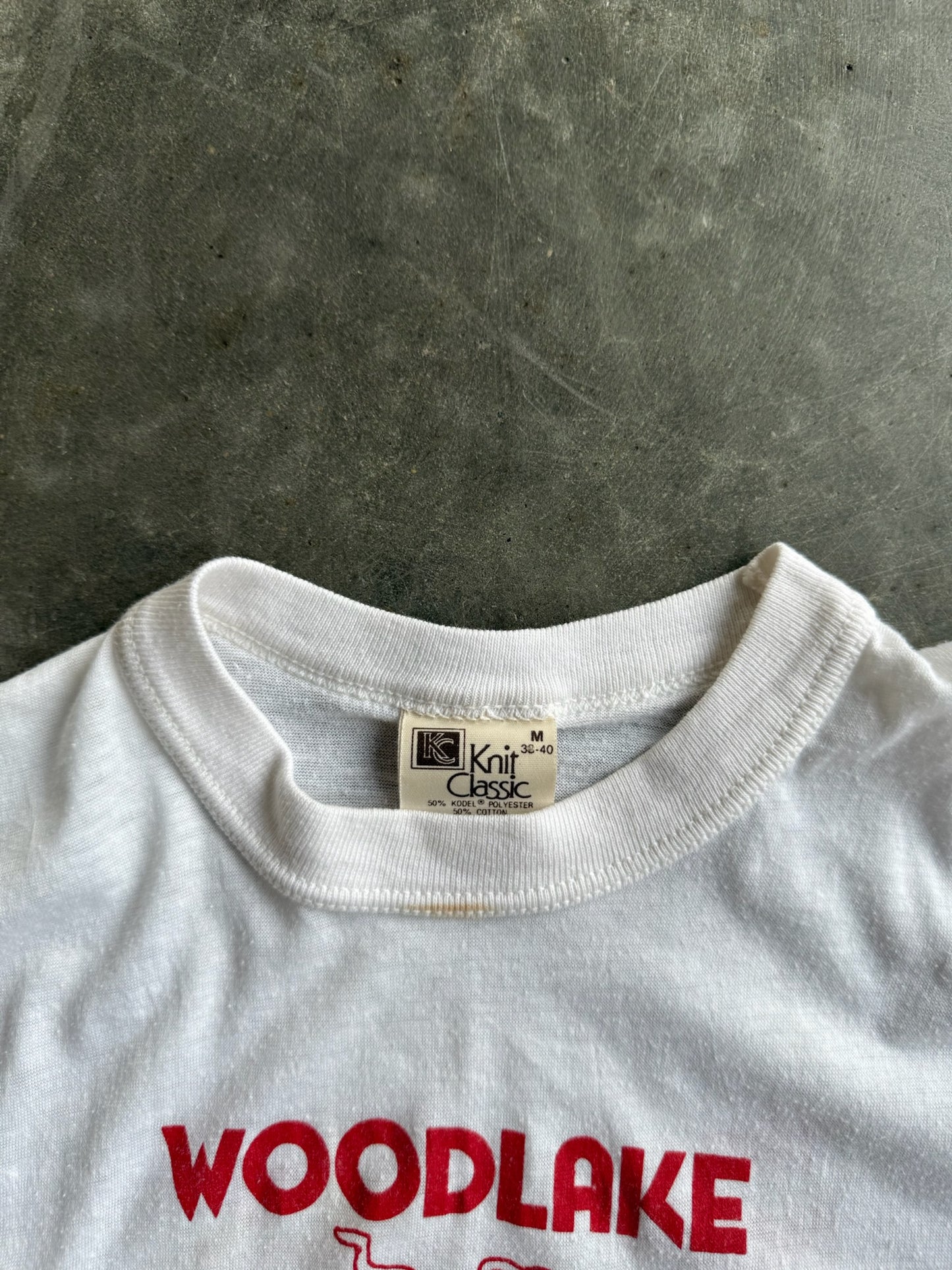 True Vintage Single Stitch White Woodlane Tee - M