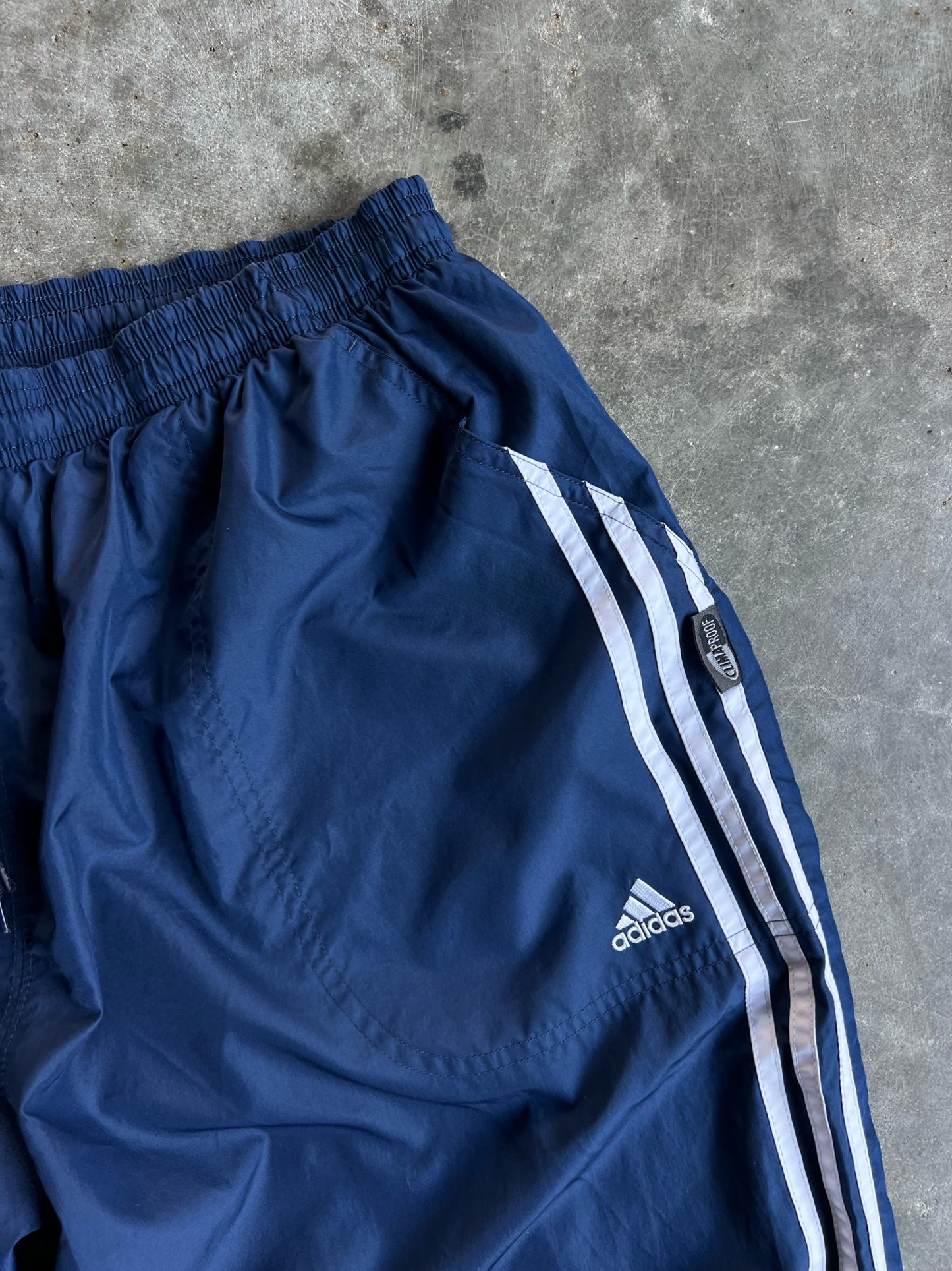 Vintage Navy Adidas Track Pants - L