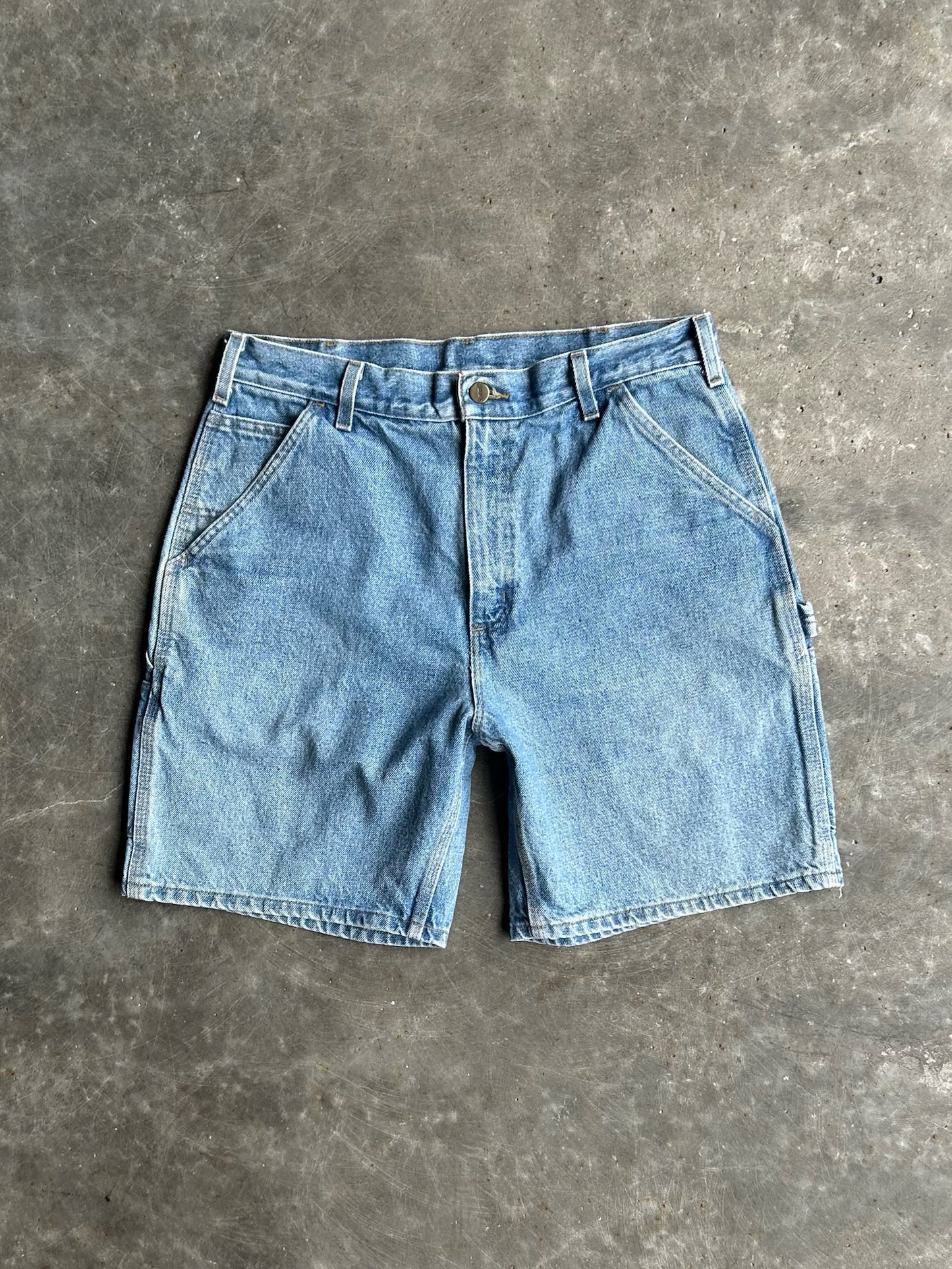 Vintage Medium Wash Carhartt Carpenter Denim Shorts - 32