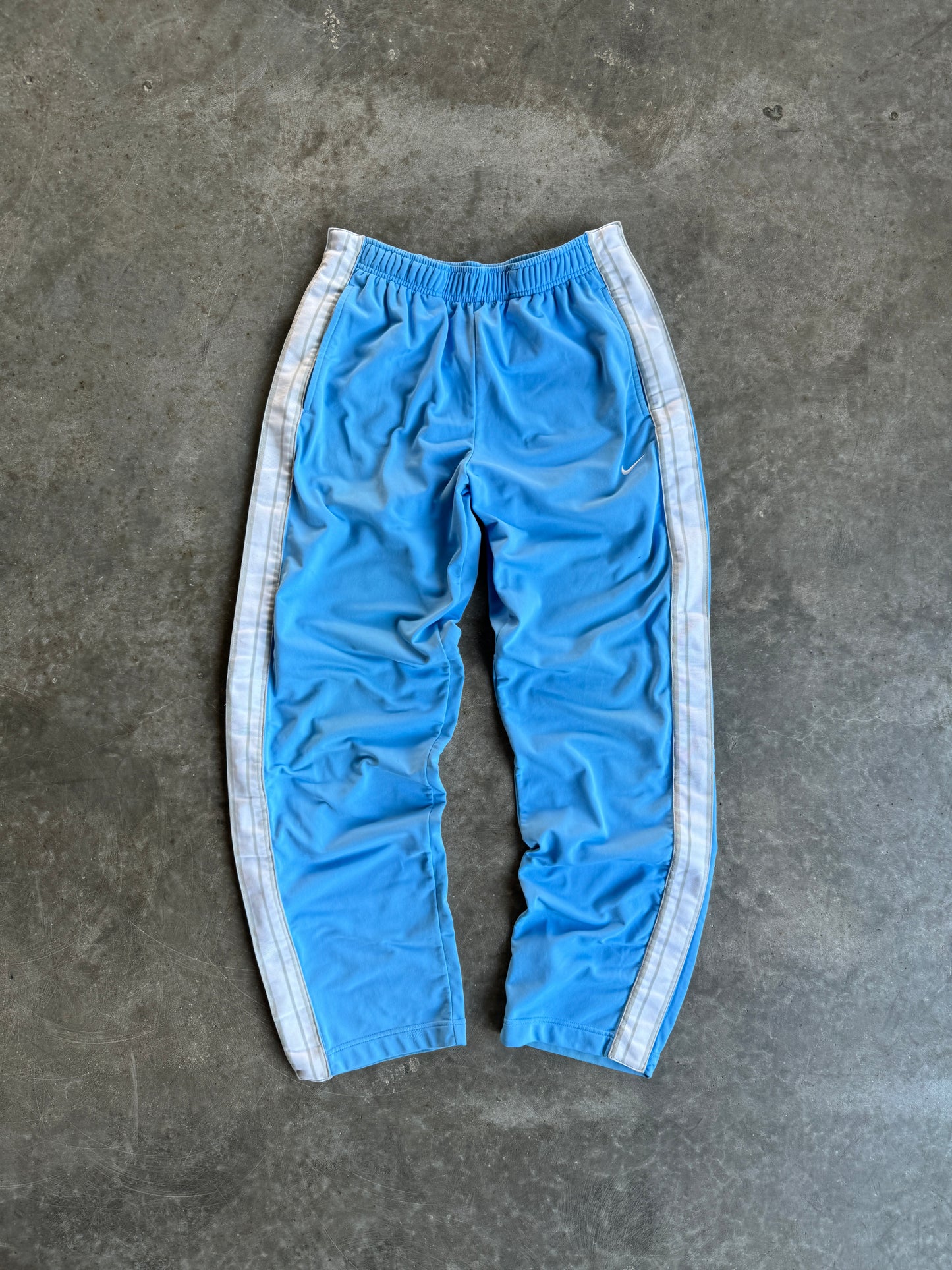 Vintage Light Blue Nike Track Pants - M