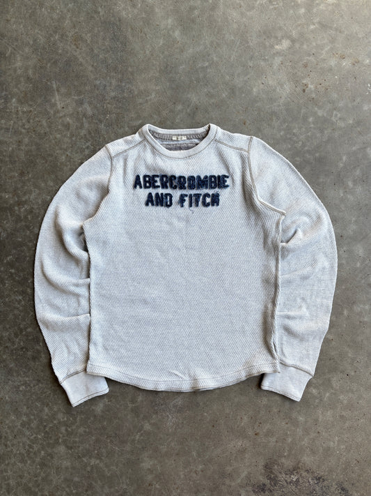 Vintage Grey Abercrombie & Fitch Thermal - L