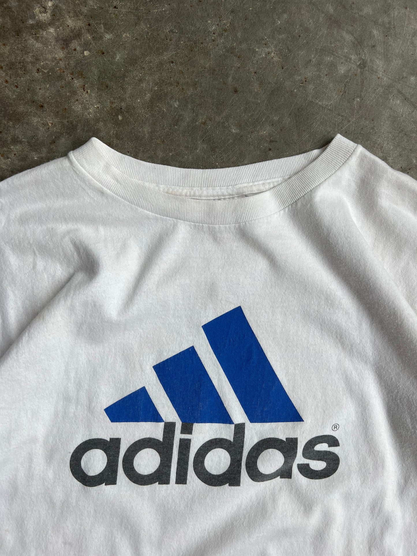 Vintage White Adidas Shirt - L