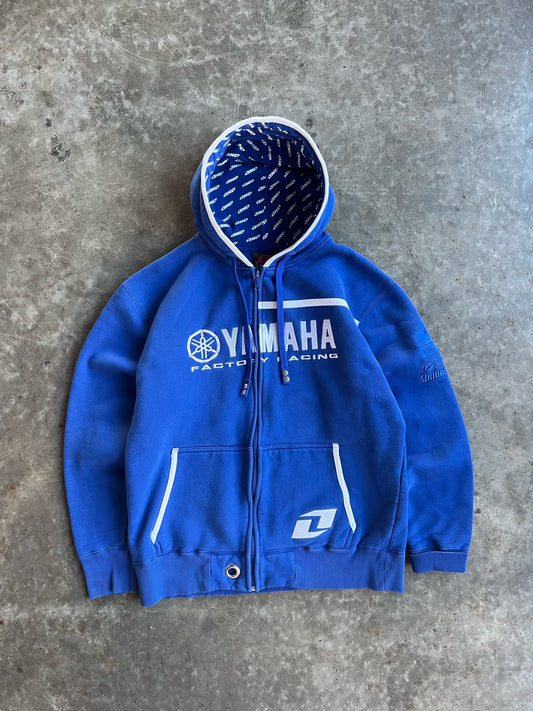 Vintage Cobalt Blue Yamaha Racing Zip Up Jacket - M