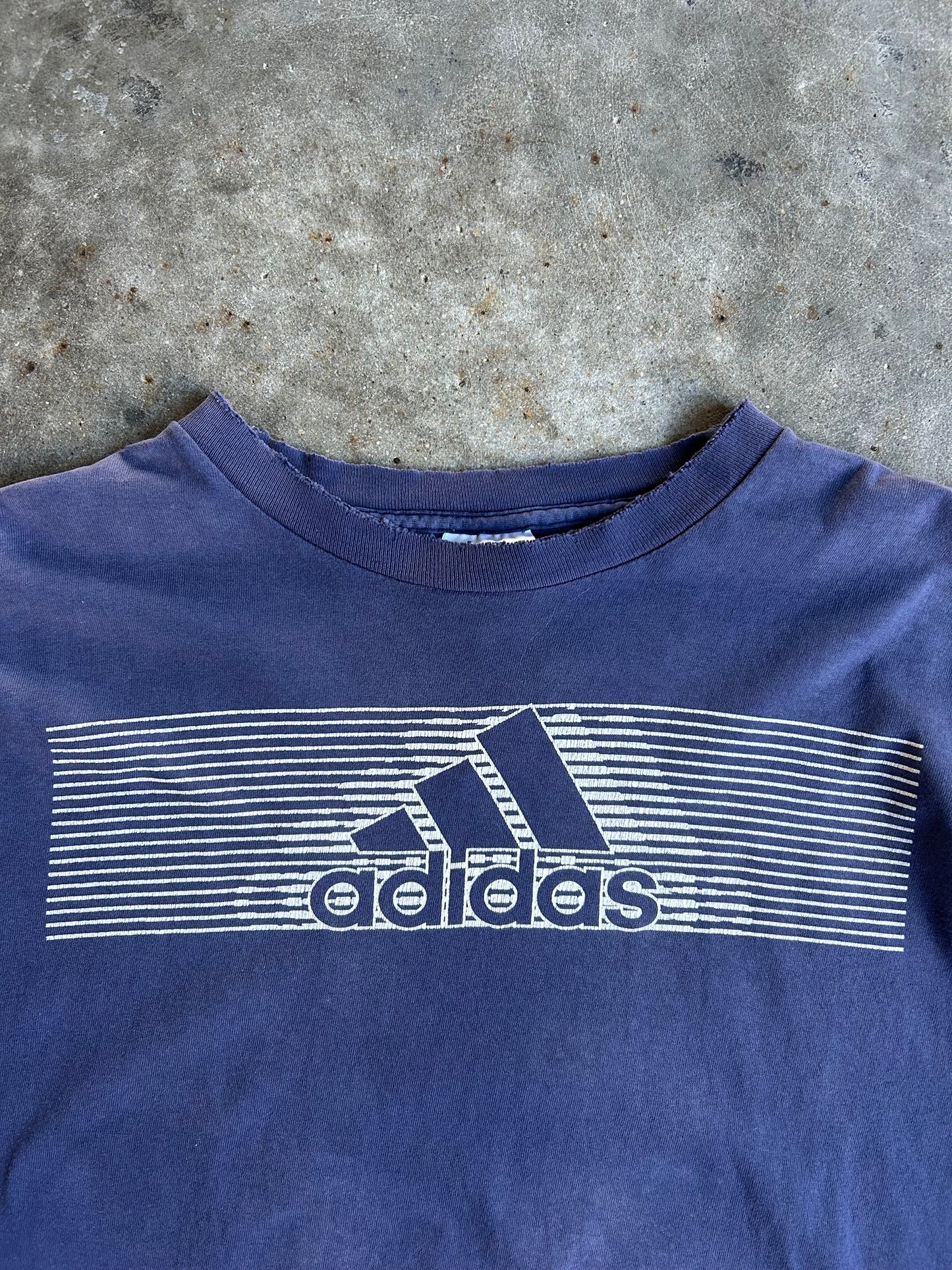 Vintage Navy Adidas Shirt - XXL