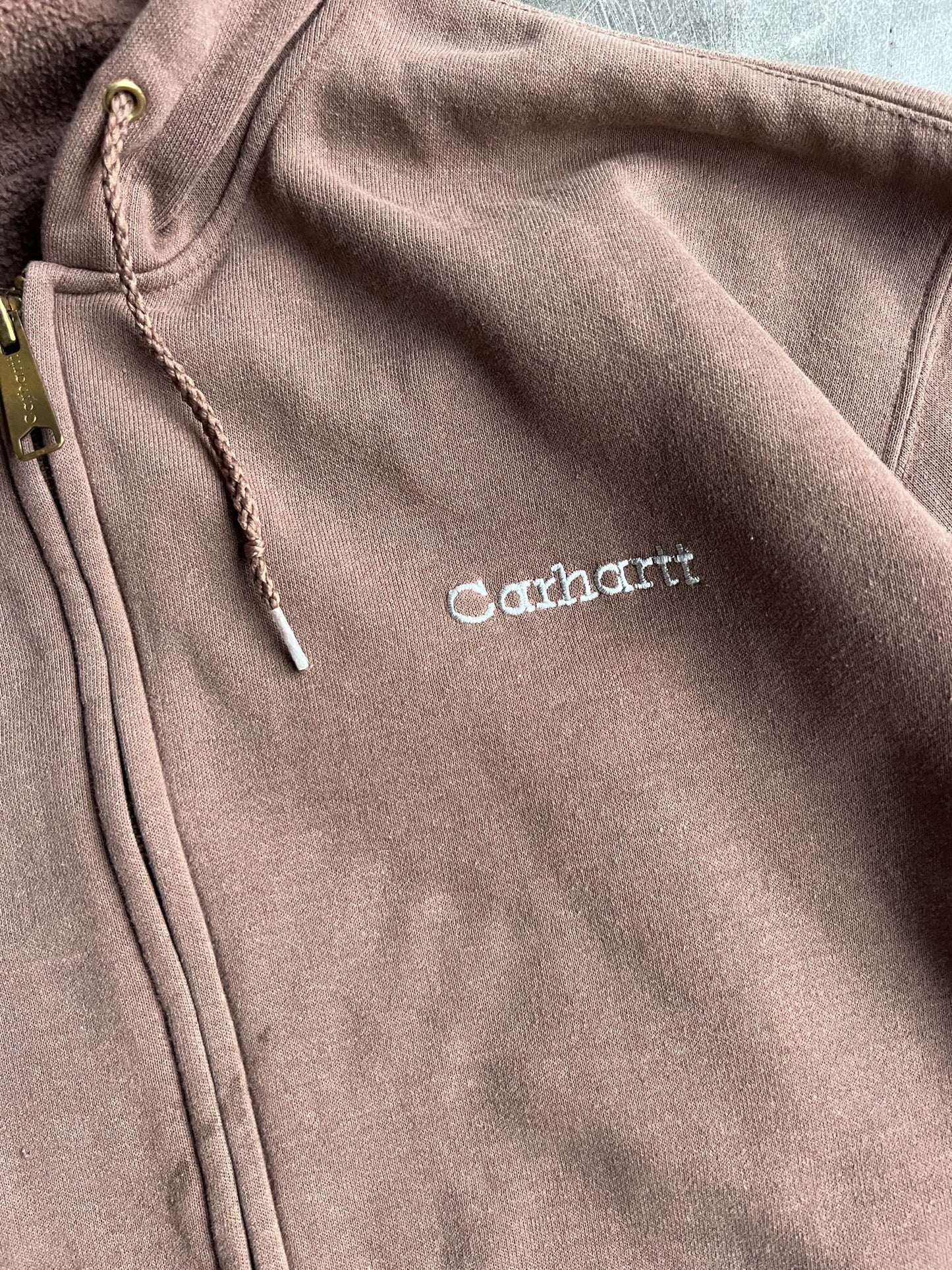 Vintage Brown Carhartt Zip Up - L