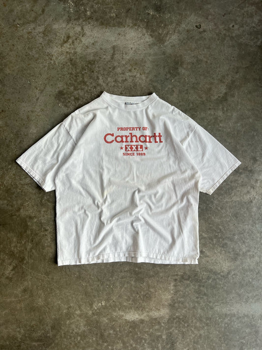 White Property Of Carhartt Shirt - XL