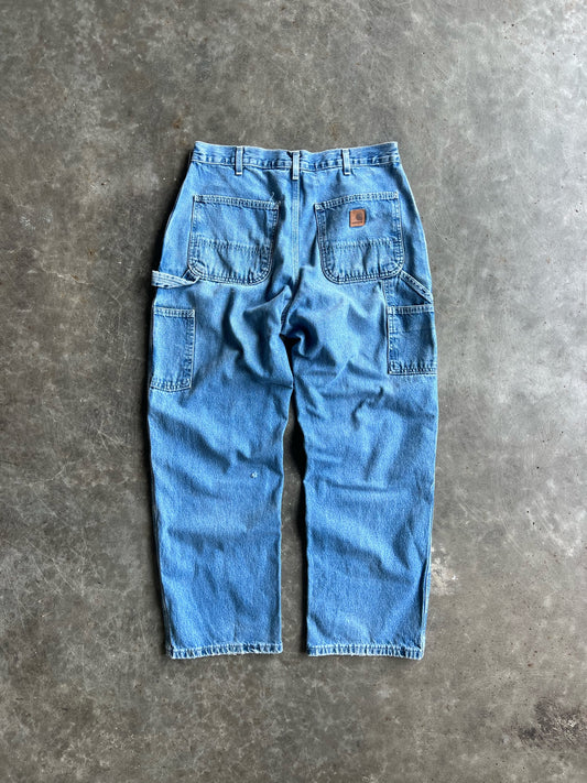 Vintage Medium Wash Carhartt Carpenter Pants - 32