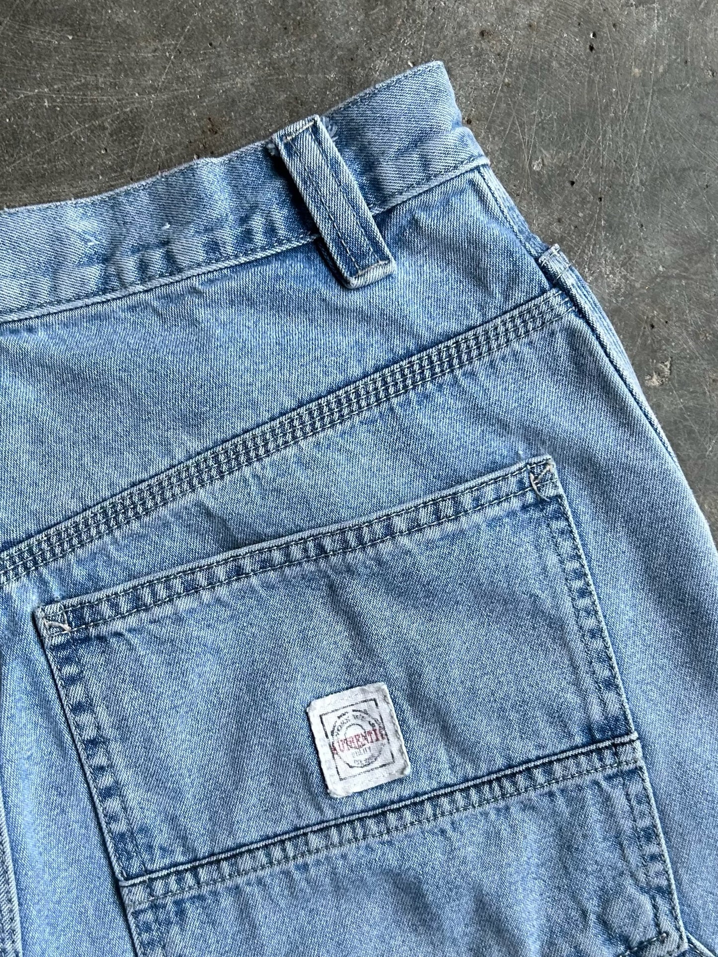 Vintage Light Wash Sonoma Carpenter Denim Shorts - 30