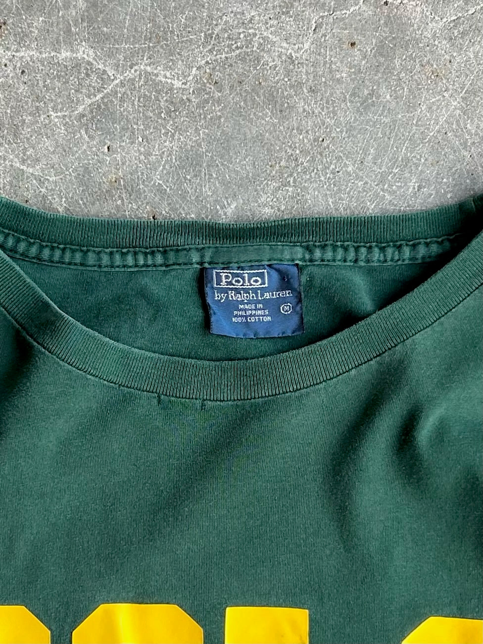 Vintage Green Polo Ralph Lauren Tee - M