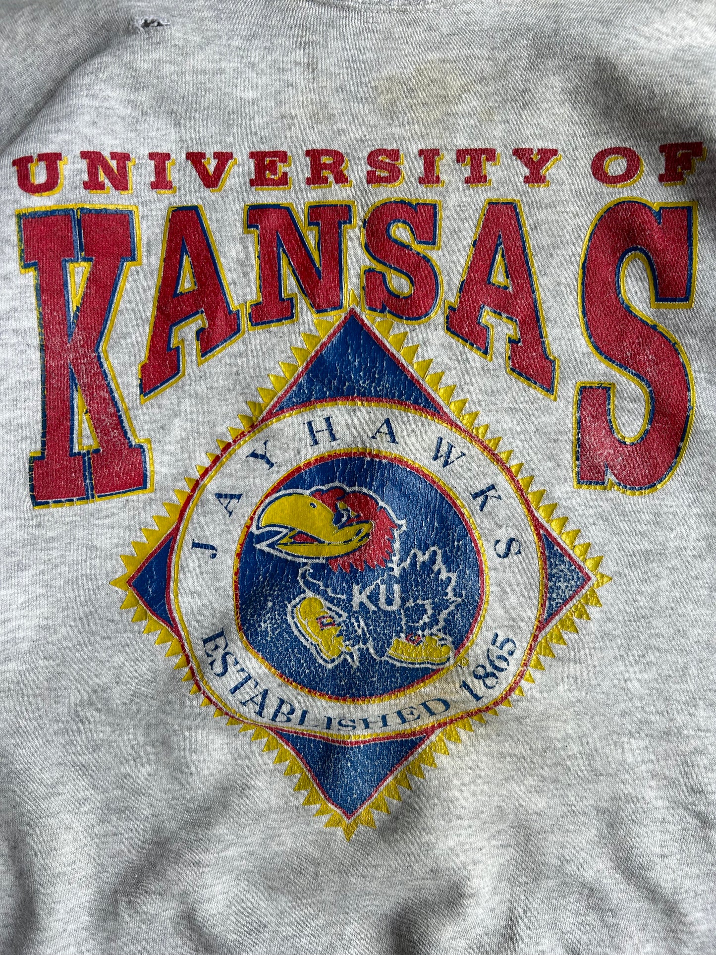 Vintage University Of Kansas Crew - XL