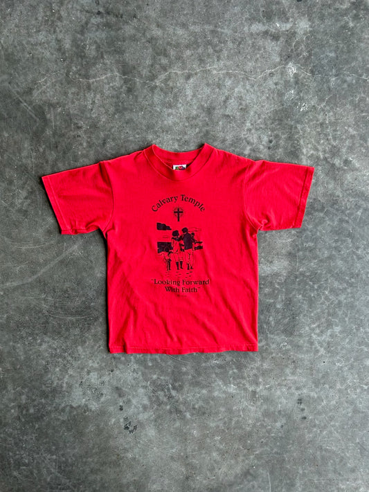 Vintage Red Calvary Temple Tee - S