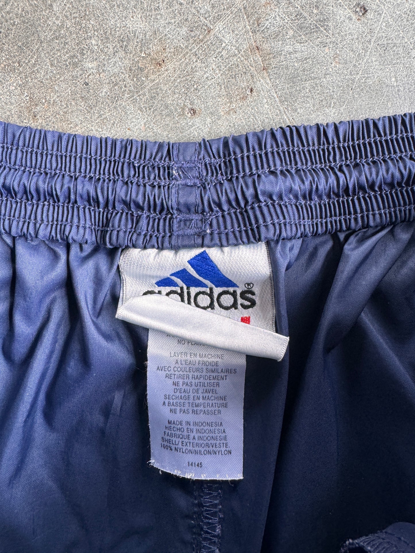 Vintage Reworked Navy Blue Adidas Shorts - XL