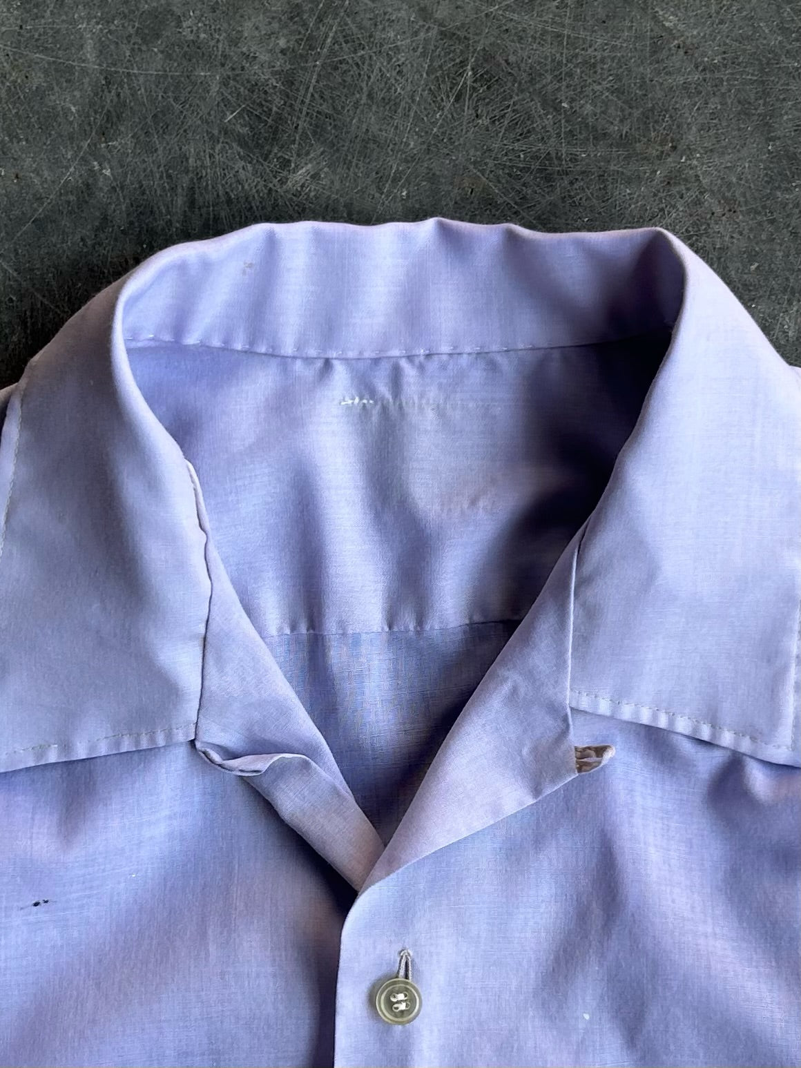 Vintage Purple Blank Button-Up Shirt - M