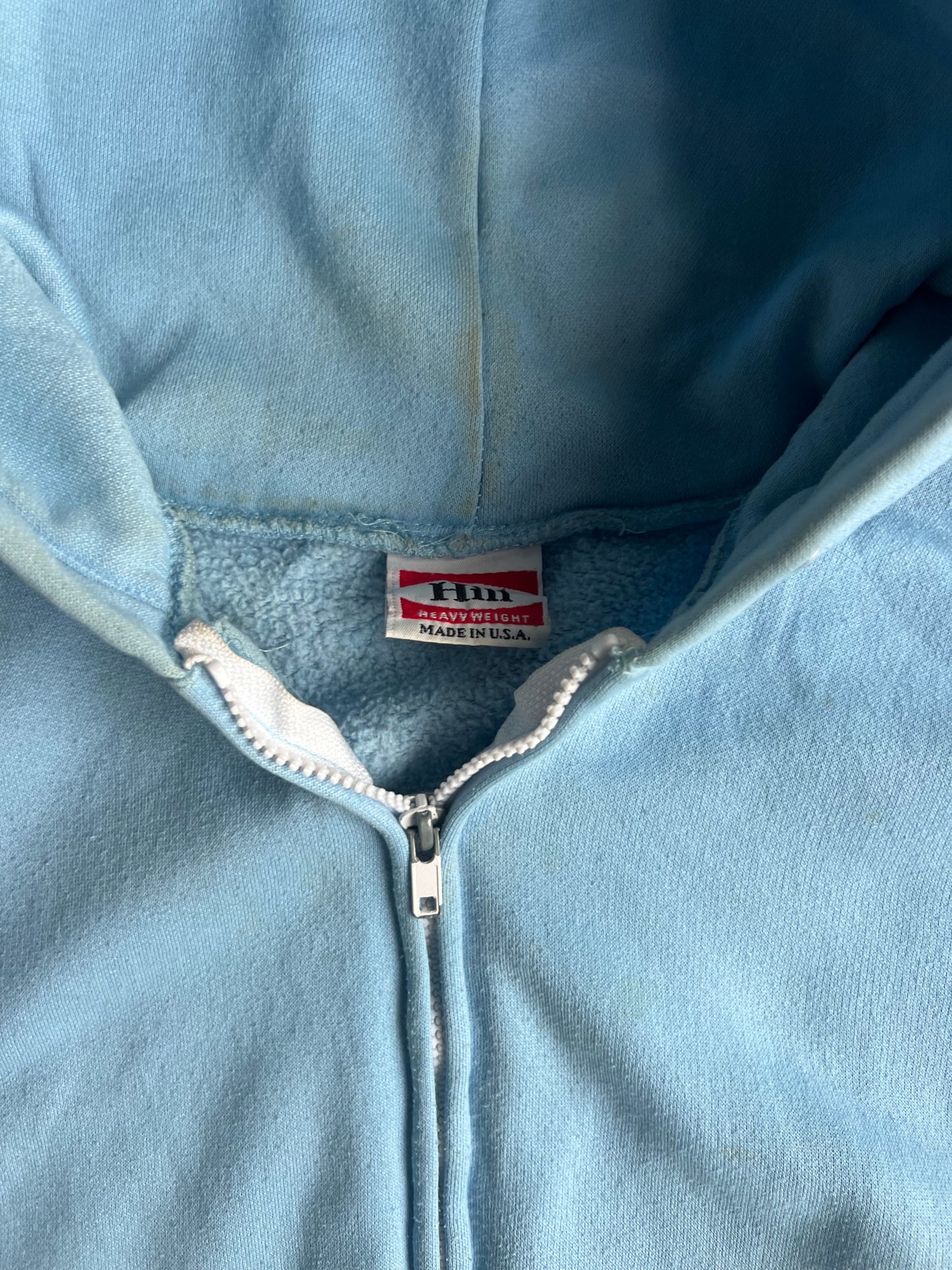 Vintage Baby Blue Blue Zip Up - M