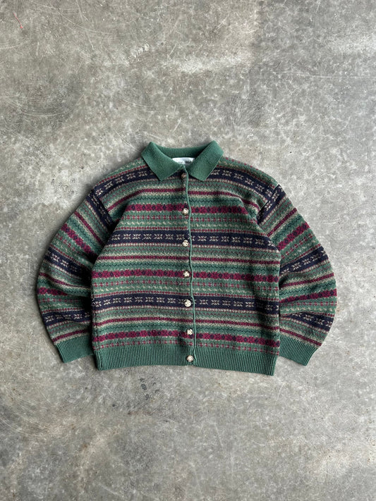 Vintage Baxter & Wells Button Up Sweater - L