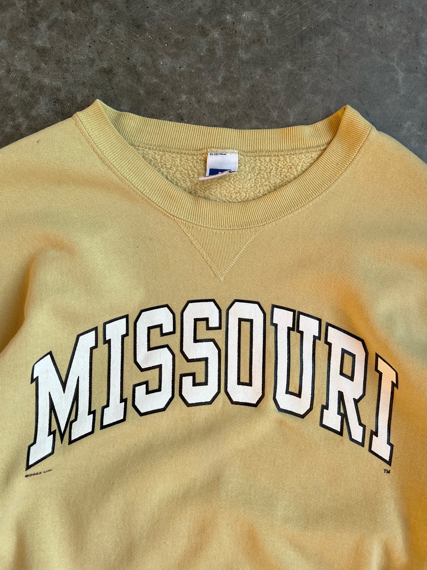 Vintage University Of Missouri Crew - XL