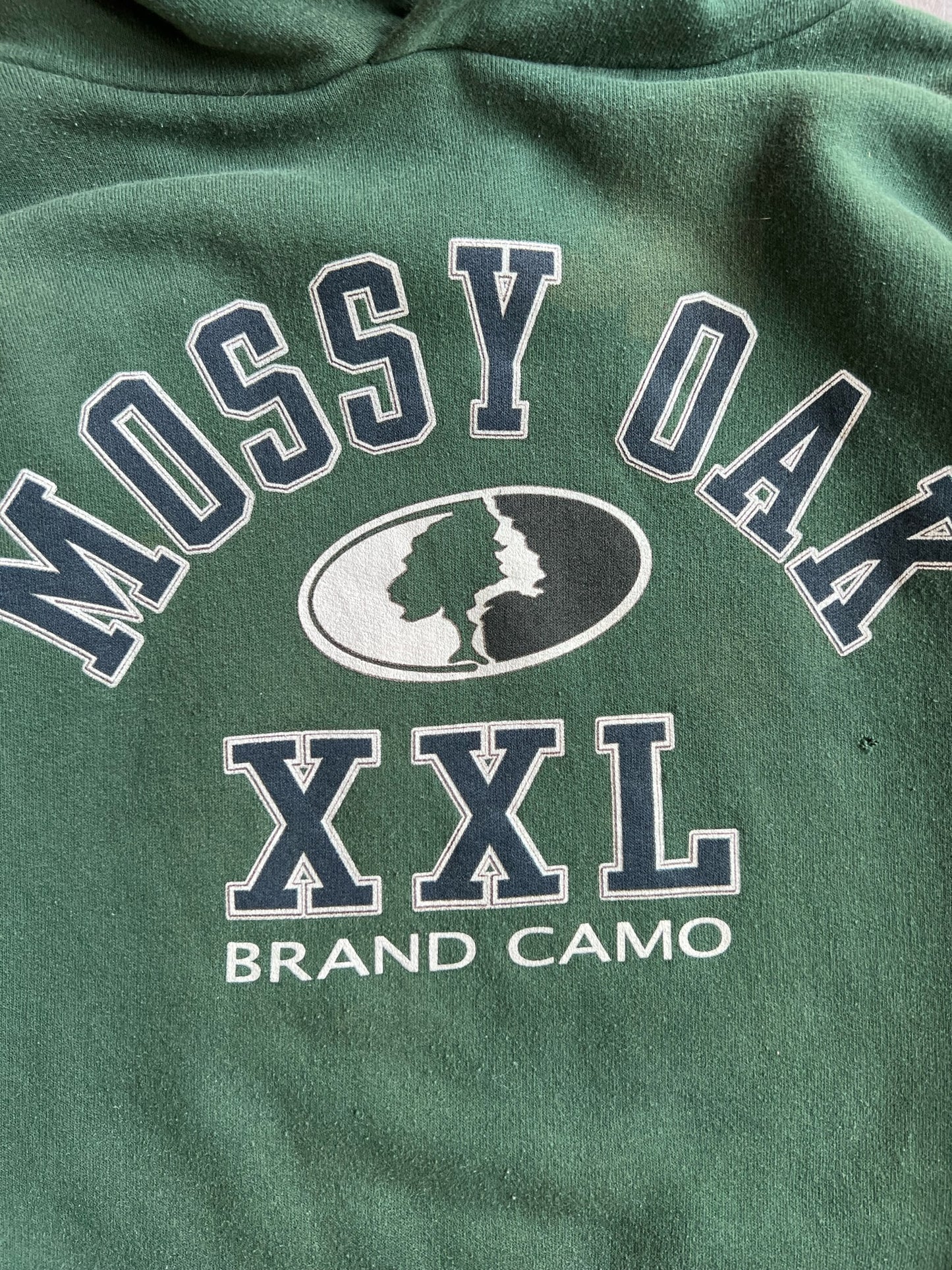 Vintage Green Mossy Oak Hoodie - XL