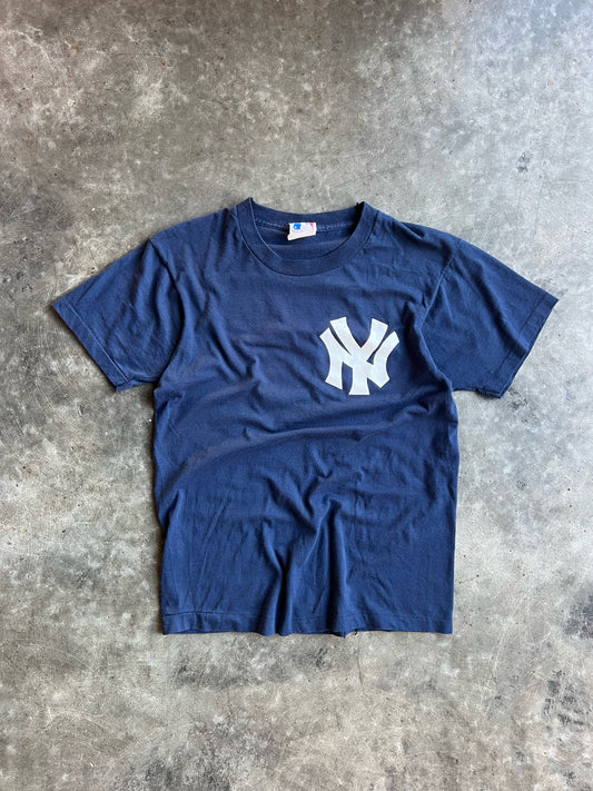 Vintage Single Stitch Navy NY Yankees Shirt - M