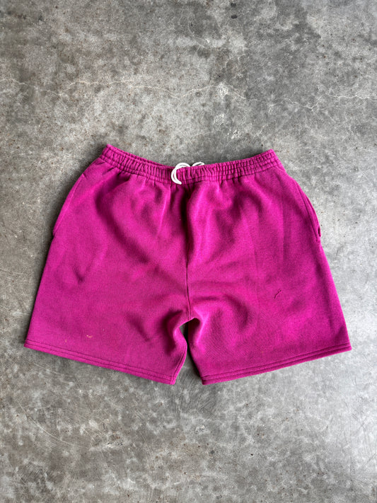 Reworked Plum Tultex Shorts - L