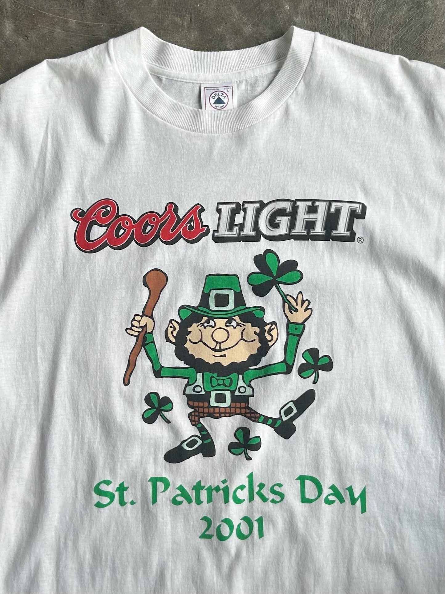 Vintage Coors Light 2001 St Patrick’s Day Tee - L