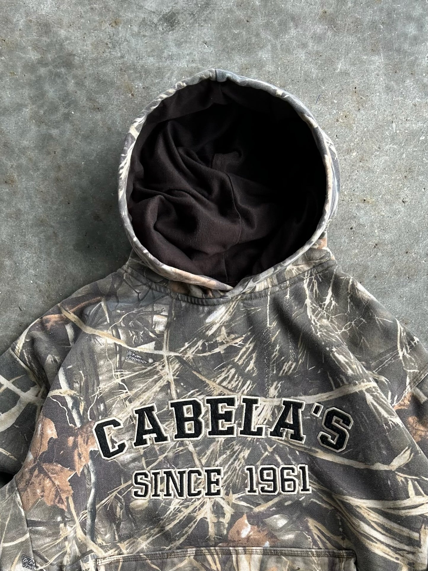 Vintage Camo Cabela’s Hoodie - L