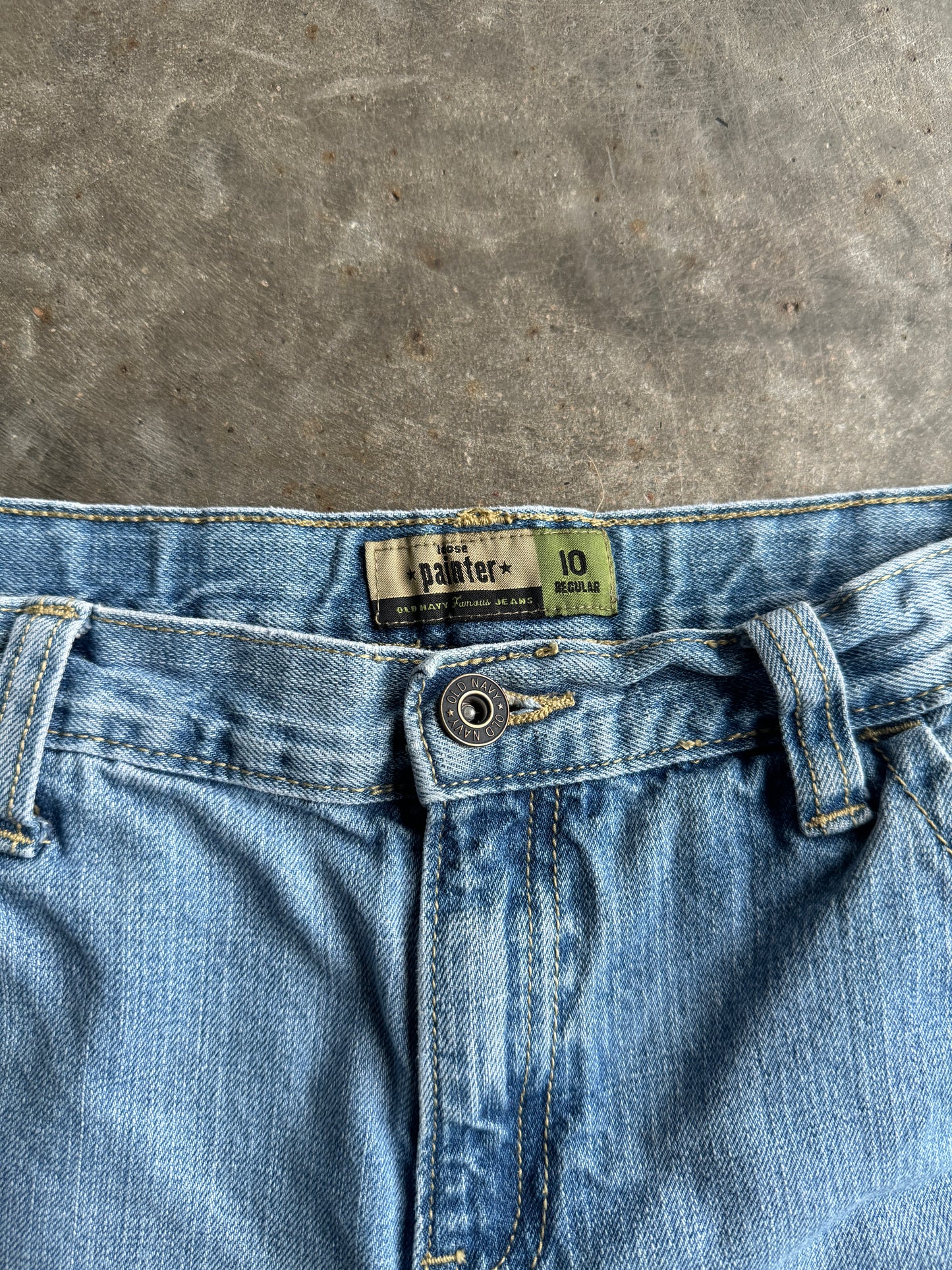 Vintage Medium Wash Old Navy Denim Carpenter Shorts - 25