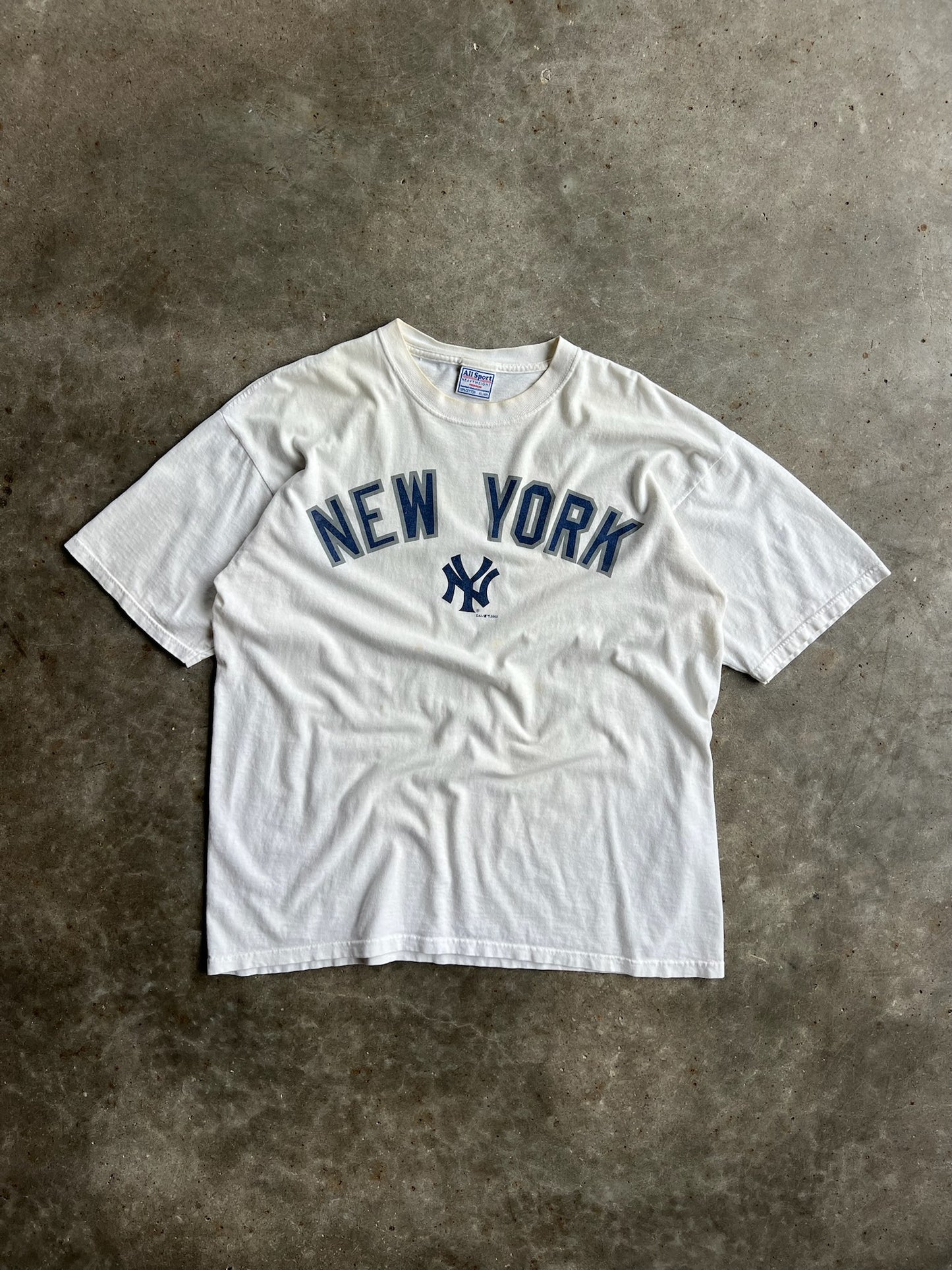 Vintage Cream New York Yankees Shirt - XL