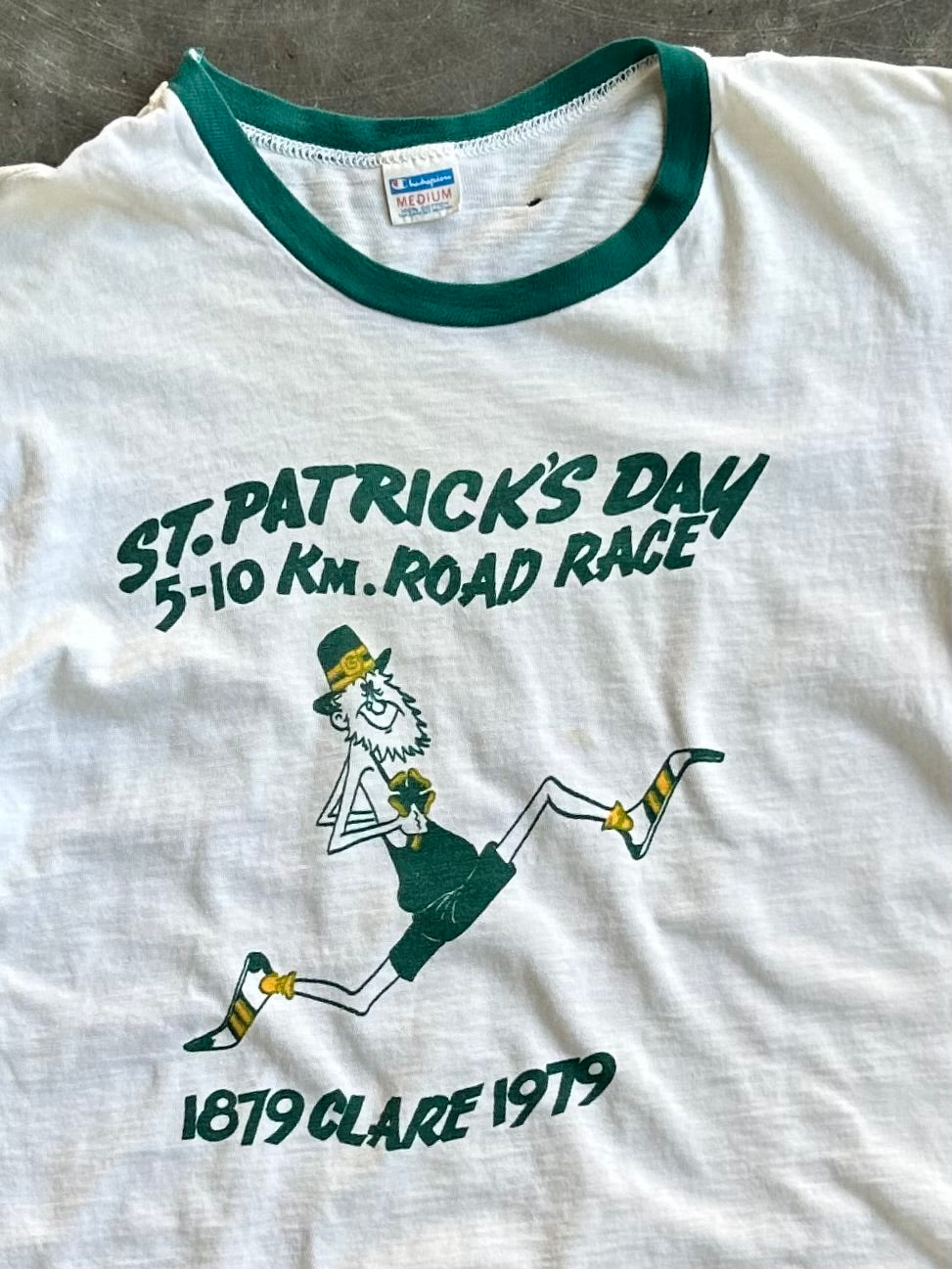 Vintage St. Patrick’s Day Road Race Ribbed Tee - M