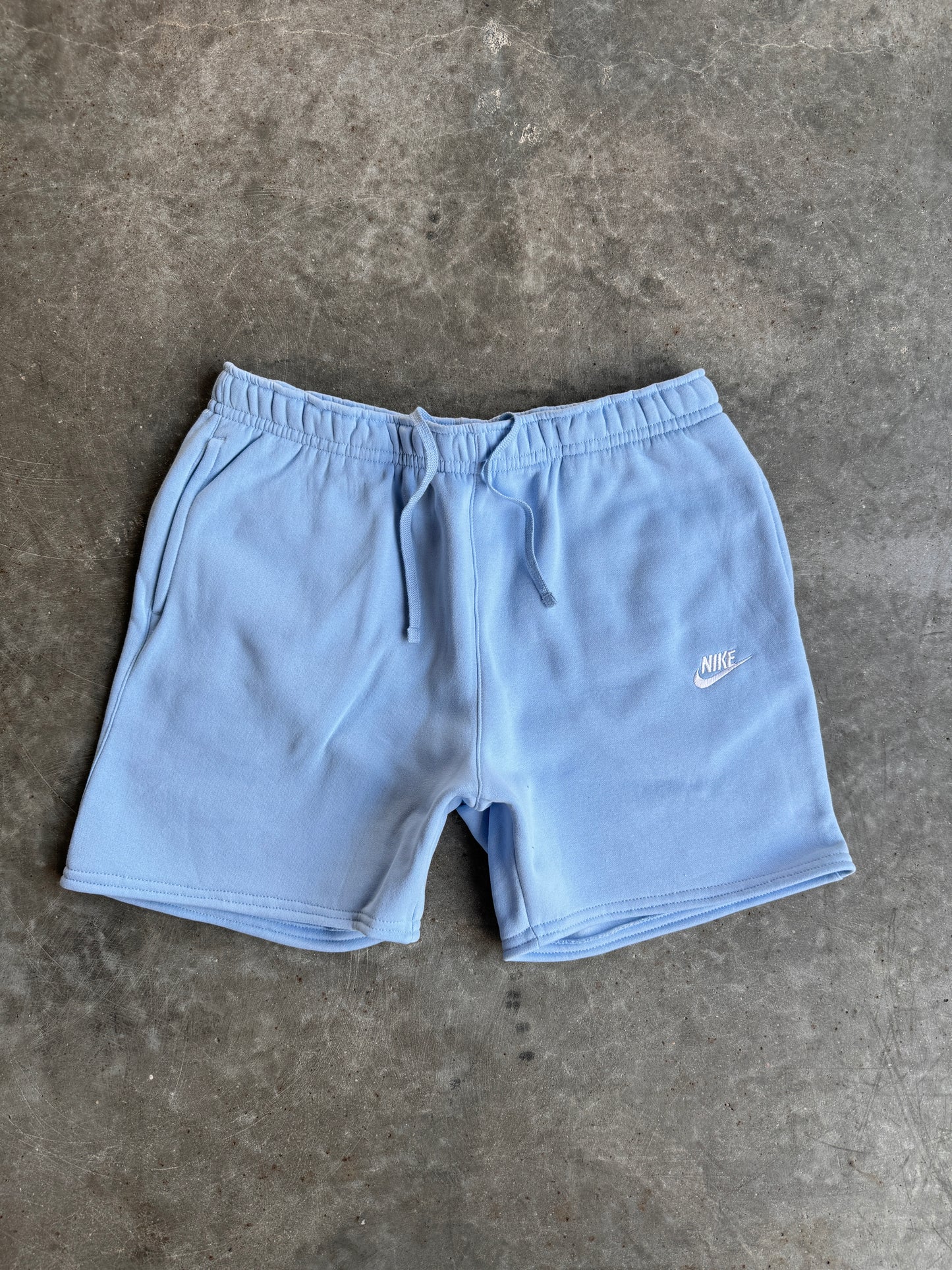 Reworked Sky Blue Nike Shorts - XL