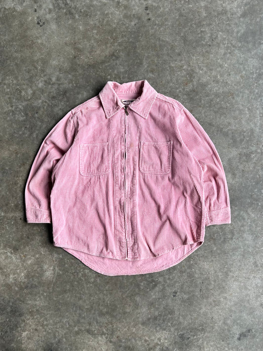 Vintage Sonoma Pink Corduroy Zip - XL