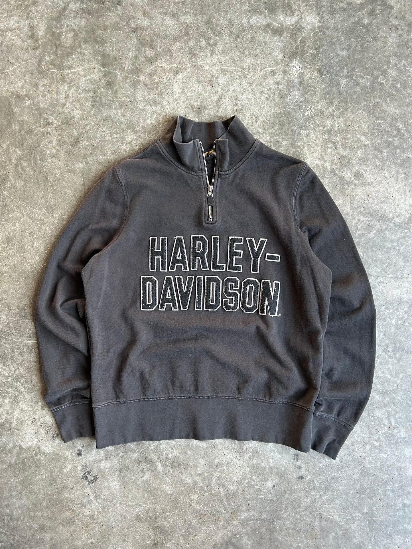 Vintage Harley Davidson Quarter Zip - L