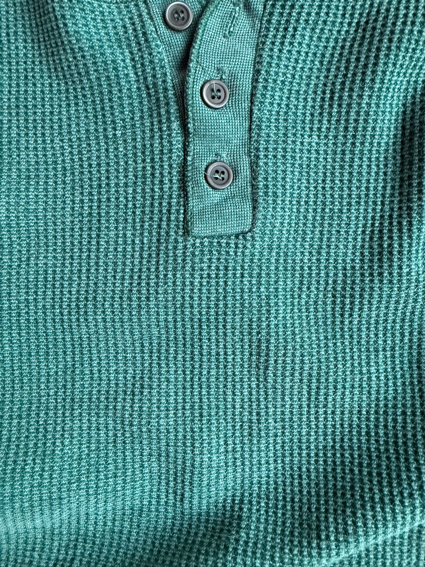 Vintage Green Dickies Thermal Long Sleeve Shirt - XL