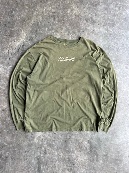 Green Carhartt Long Sleeve Shirt - XL