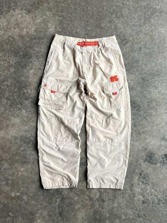 Vintage Cream Faded Glory Utility Pants - L (Youth)