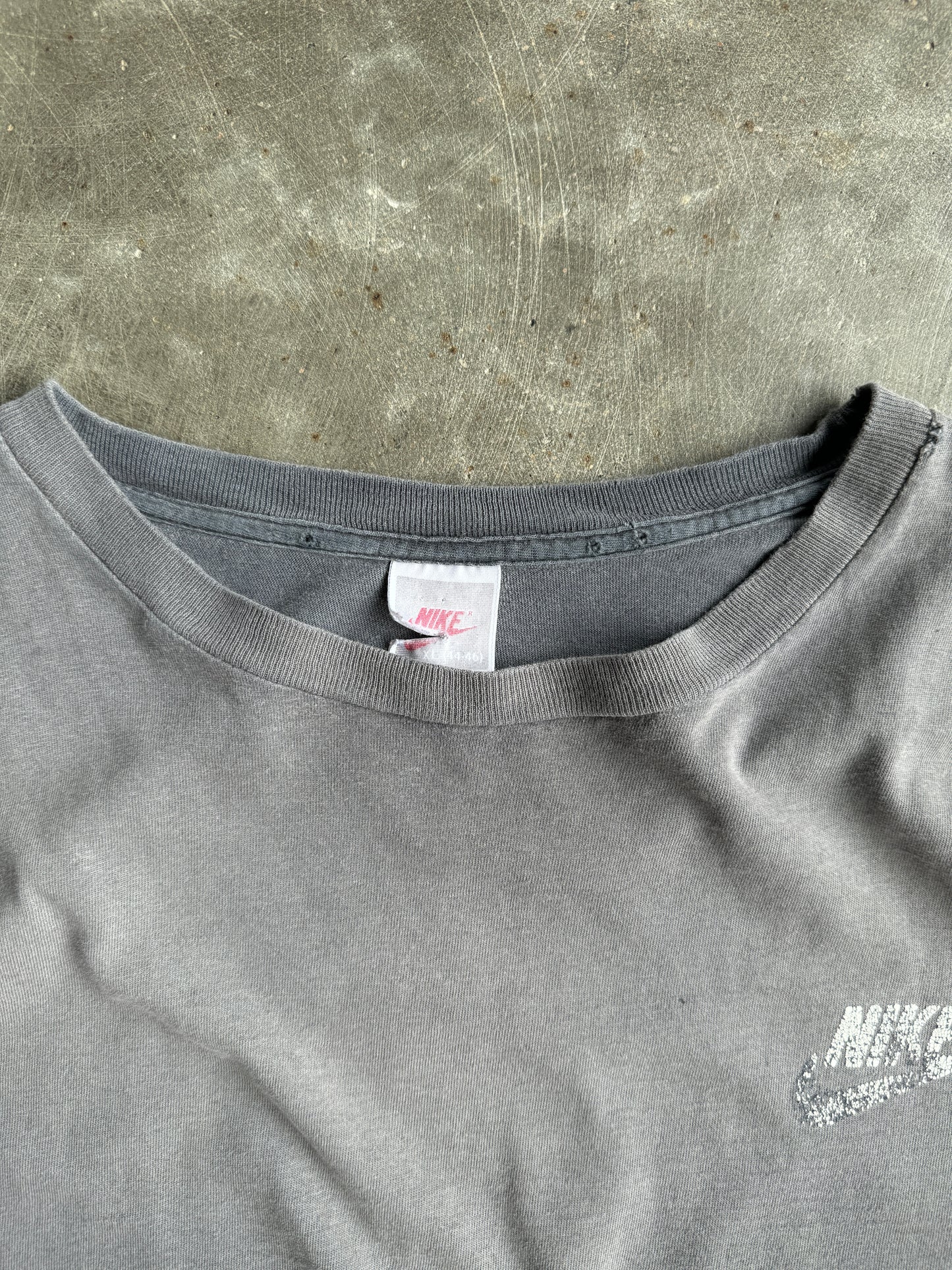 Vintage Faded Grey Nike Shirt - XL