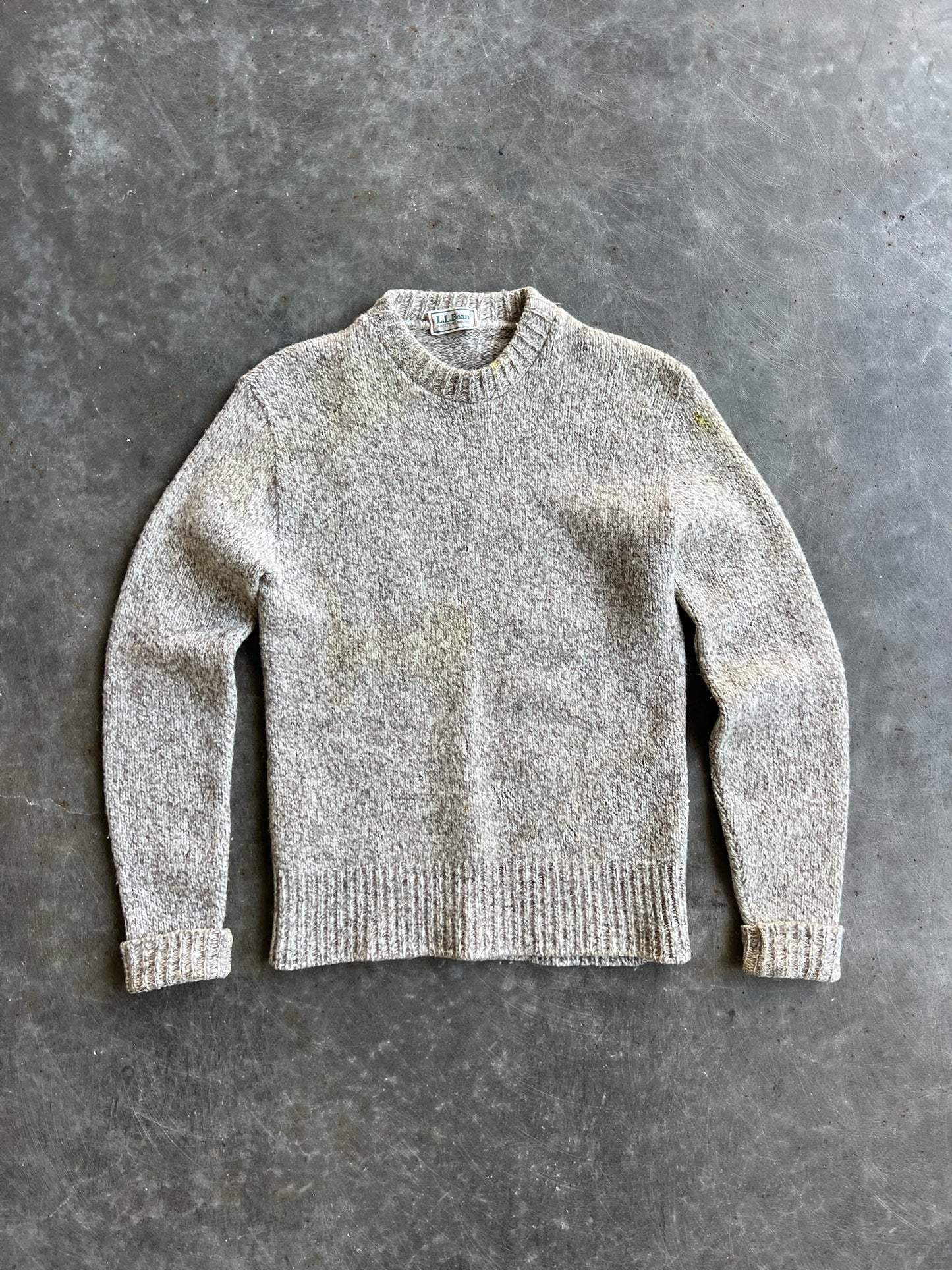 Vintage Light Brown LL. Bean Sweater - M