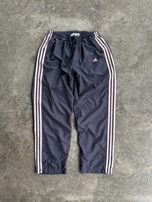 Vintage Navy & Pink Adidas Track Pants - L