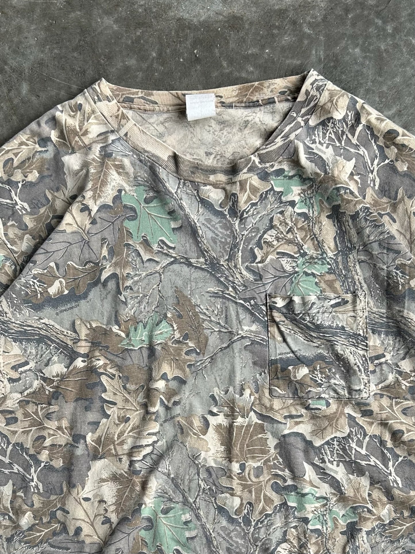 Vintage Advantage Long Sleeve Camo Tee - XXXL