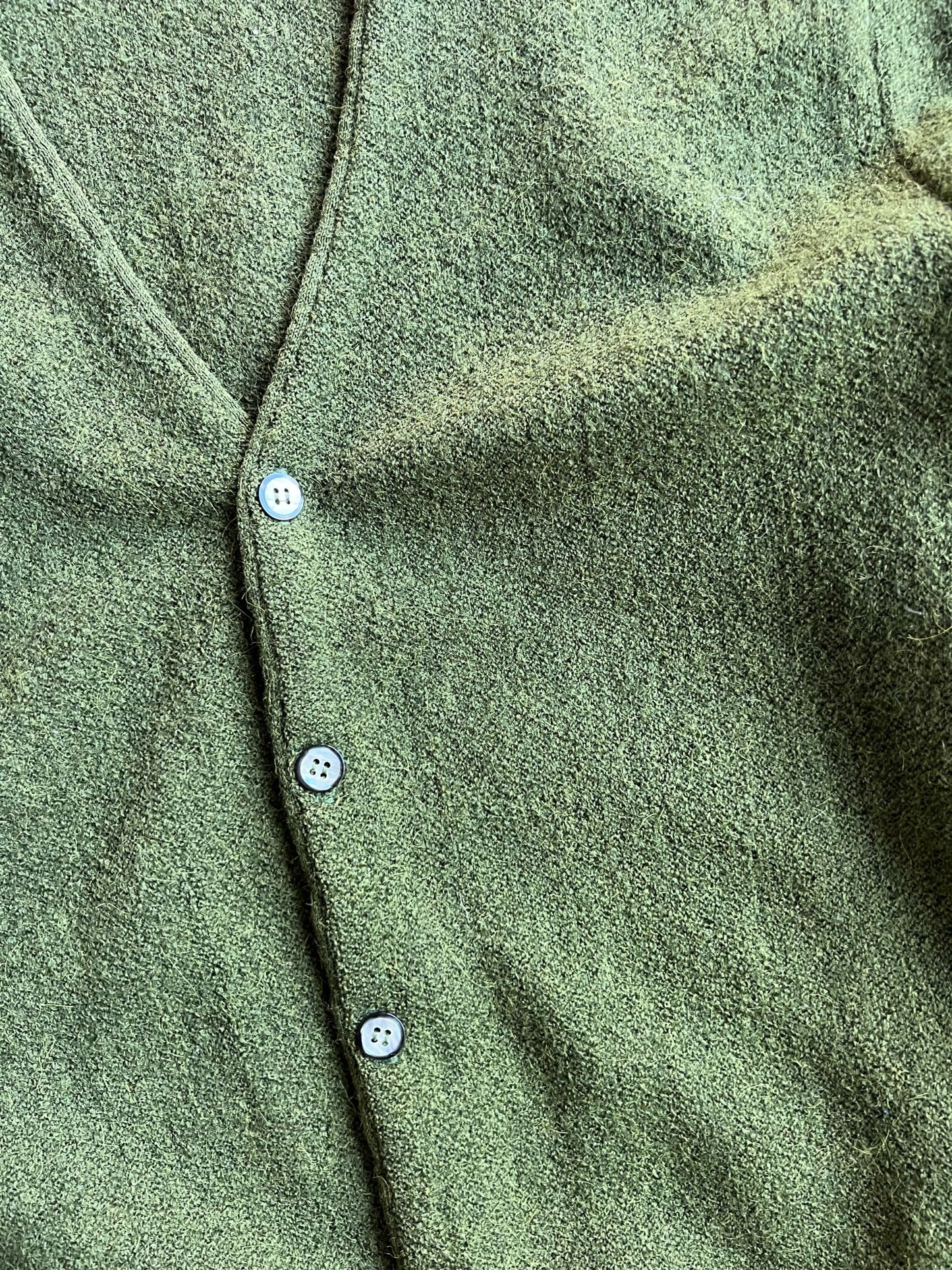 Vintage Olive Robert Bruce Palmer Cardigan - M