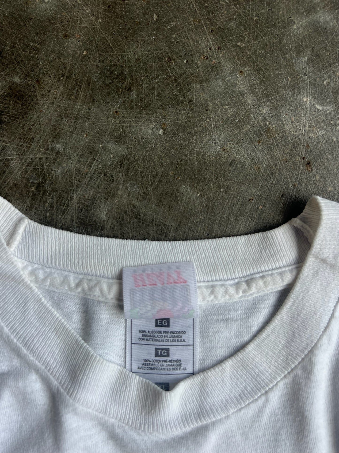 Vintage White Cropped Sam's Choice Soda Shirt - XL