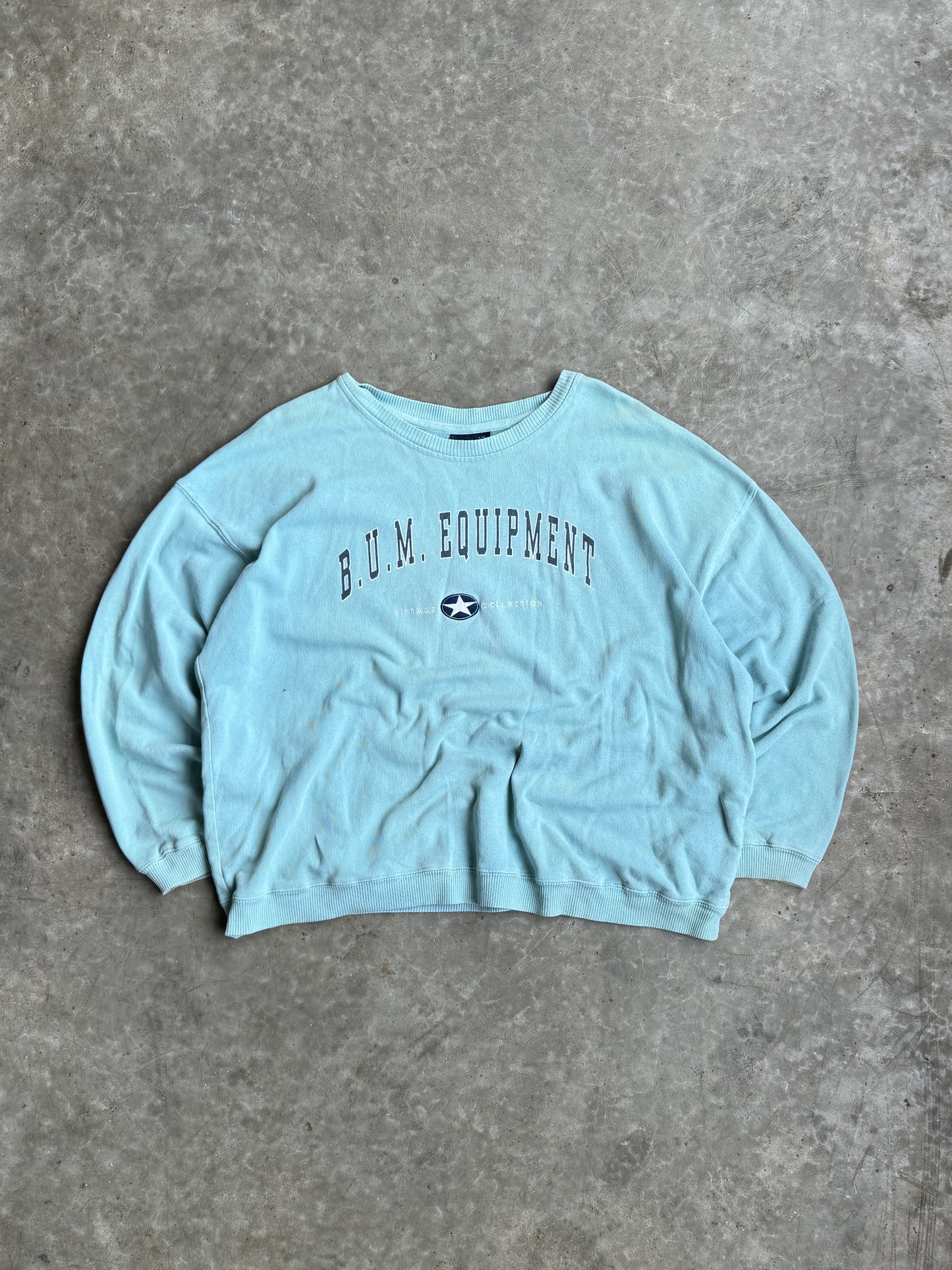 Vintage Bum Equipment Blue Crew - L/XL