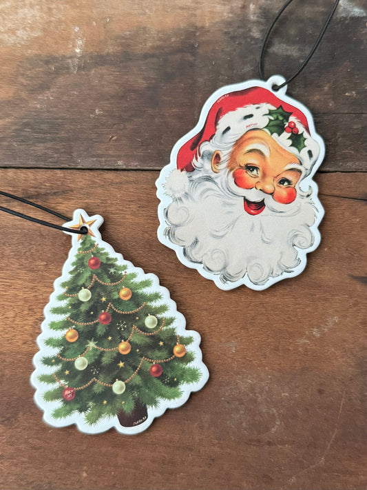 Aged Ivy Vintage Christmas Air Fresheners (Set of Two)