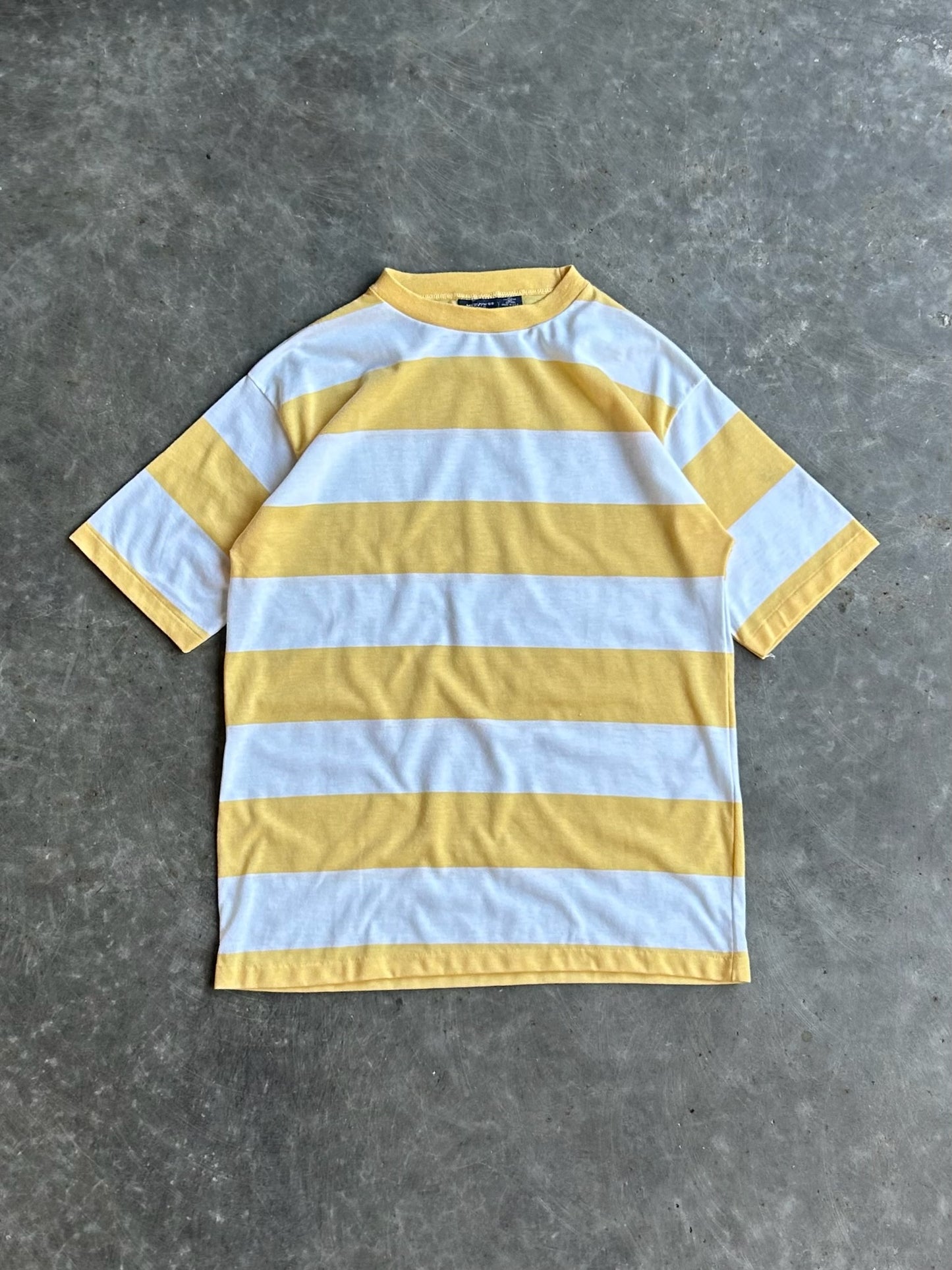 Vintage Yellow Mervyn’s Striped Tee - L